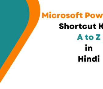 MS PowerPoint Shortcut Keys A to Z in Hindi