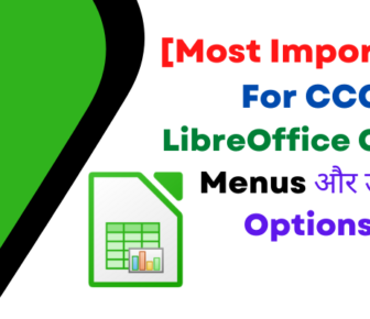 LibreOffice Calc Menus Options Lists